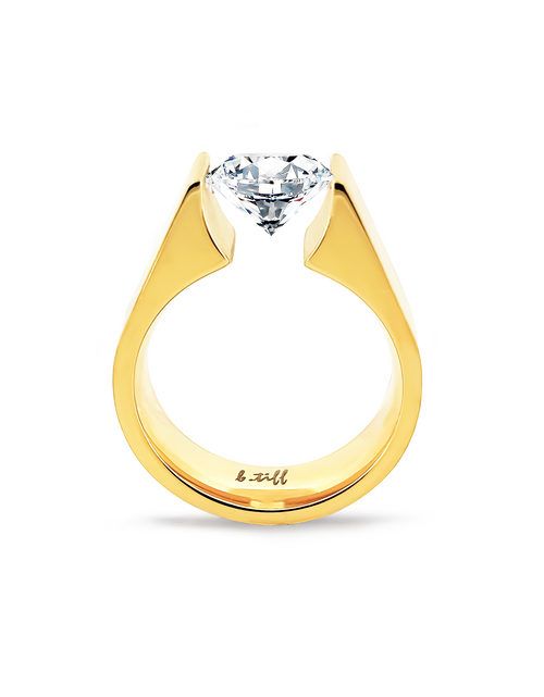 Load image into Gallery viewer, RG093G B.Tiff Gold 2 ct Round Solitaire Engagement Ring by B.Tiff New York
