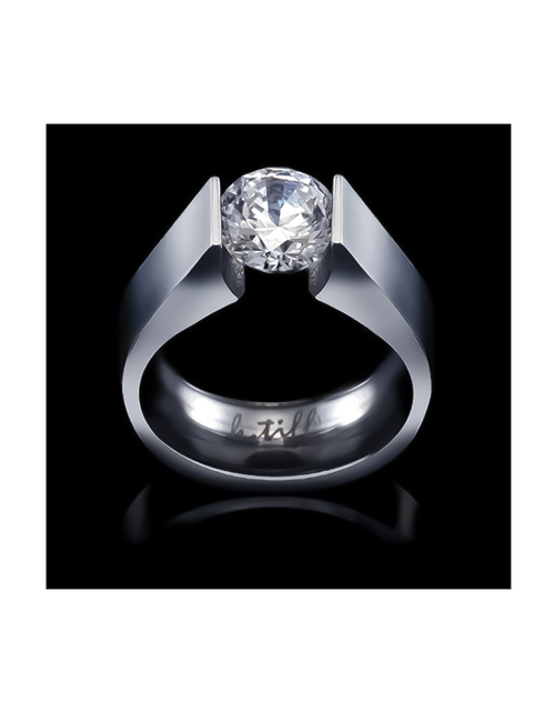 Load image into Gallery viewer, RG093W B.Tiff 2 ct Round Solitaire Engagement Ring by B.Tiff New York
