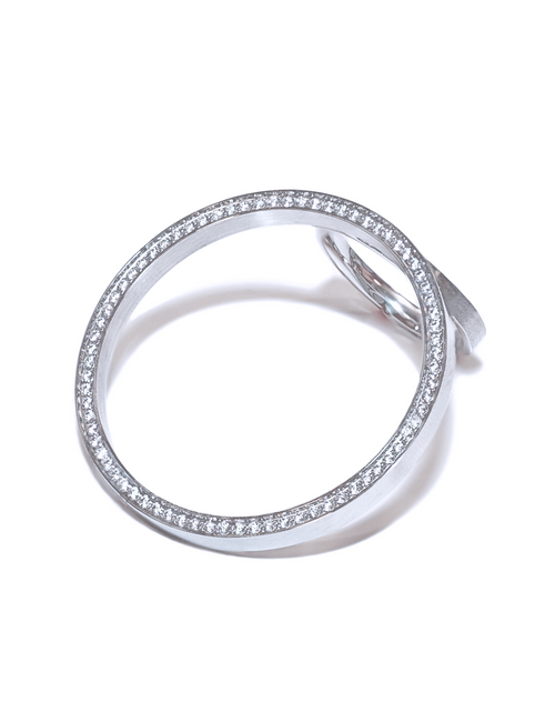 Load image into Gallery viewer, RG099W B.Tiff Pavé Hoop Ring  [Thin Band] by B.Tiff New York
