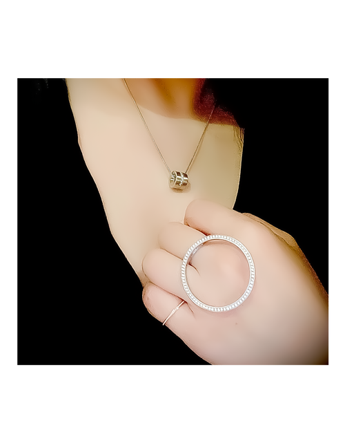 Load image into Gallery viewer, RG099W B.Tiff Pavé Hoop Ring  [Thin Band] by B.Tiff New York
