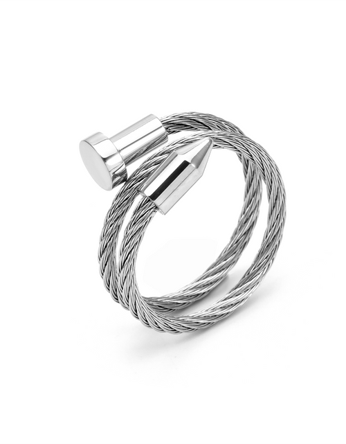 Load image into Gallery viewer, RG116W B.Tiff Pointe Cable Adjustable Ring by B.Tiff New York
