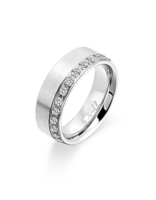 Load image into Gallery viewer, RG118W B.Tiff Offset Row Wide Eternity Ring by B.Tiff New York
