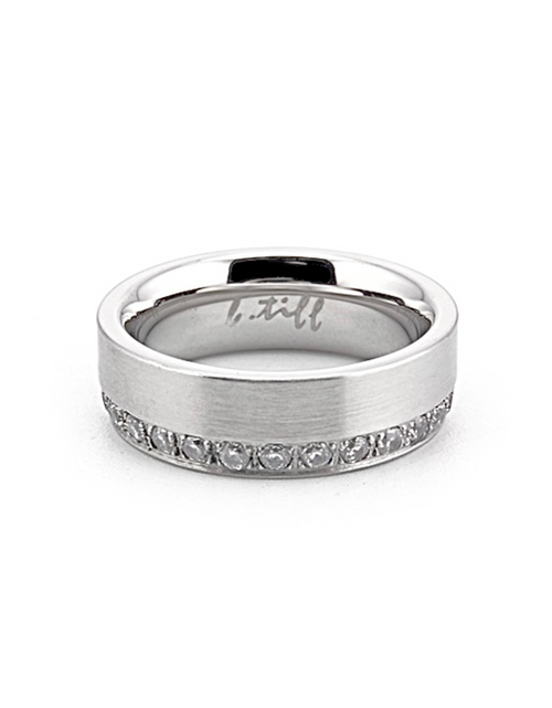 Load image into Gallery viewer, RG118W B.Tiff Offset Row Wide Eternity Ring by B.Tiff New York
