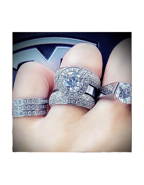 Load image into Gallery viewer, RG125W B.Tiff Aŭreolo 2 ct Round Halo Engagement Ring [Thin Band] by B.Tiff New York
