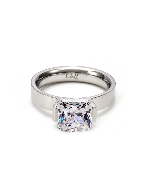 Load image into Gallery viewer, RG228W B.Tiff 2 ct Cushion Cut Engagement Ring by B.Tiff New York
