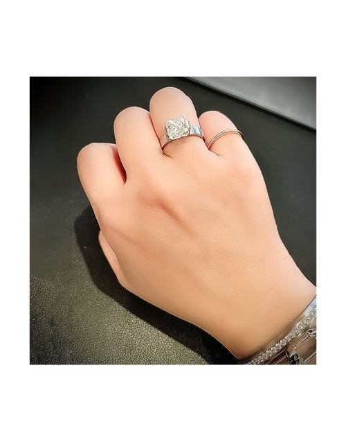 Load image into Gallery viewer, RG228W B.Tiff 2 ct Cushion Cut Engagement Ring by B.Tiff New York
