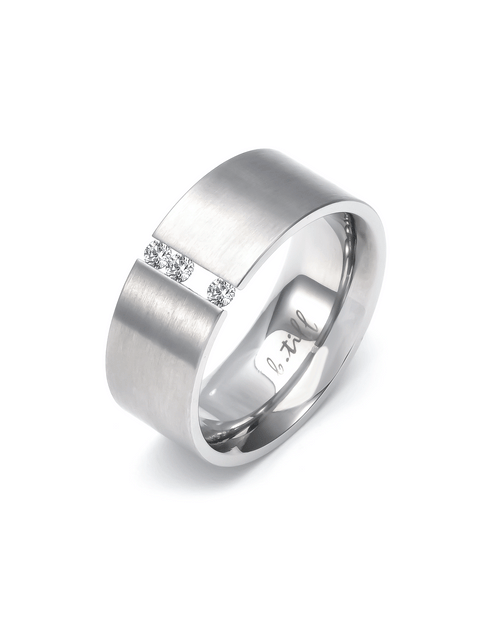 Load image into Gallery viewer, RG333W B.Tiff Sliding Stone Wide Ring [Wide Band] by B.Tiff New York
