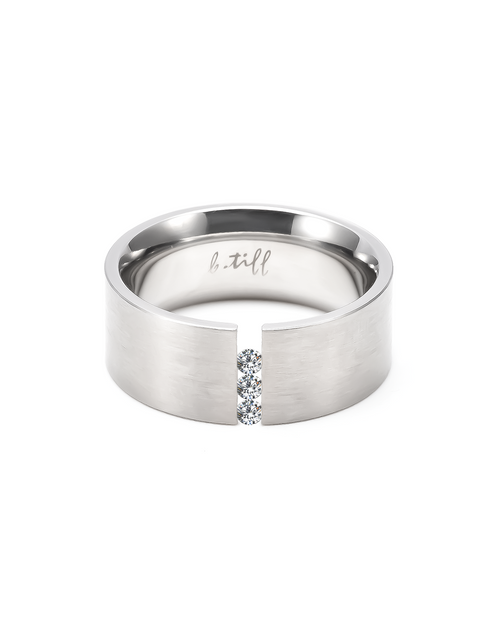 Load image into Gallery viewer, RG333W B.Tiff Sliding Stone Wide Ring [Wide Band] by B.Tiff New York
