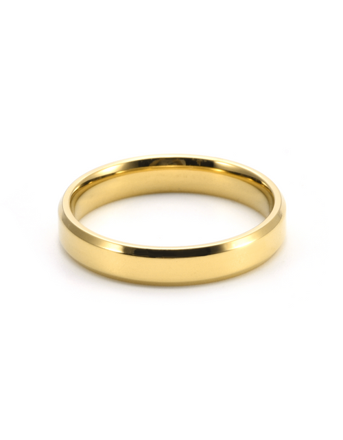Load image into Gallery viewer, RG401G B.Tiff Gold Plated High Polish Beveled Edge Ring by B.Tiff New York
