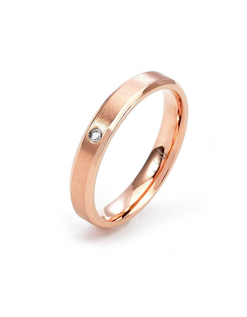Load image into Gallery viewer, RG403RG B.Tiff Rose Gold Pavé Beveled Edge Ring by B.Tiff New York
