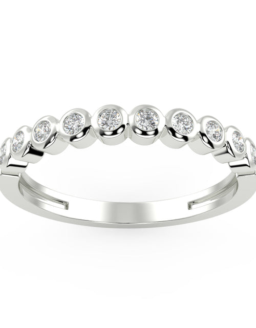 Load image into Gallery viewer, Vega Bezel Band in White Gold (0.10 Ct. Tw.) by Brilliant Carbon
