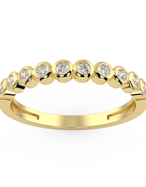 Load image into Gallery viewer, Vega Bezel Band in White Gold (0.10 Ct. Tw.) by Brilliant Carbon
