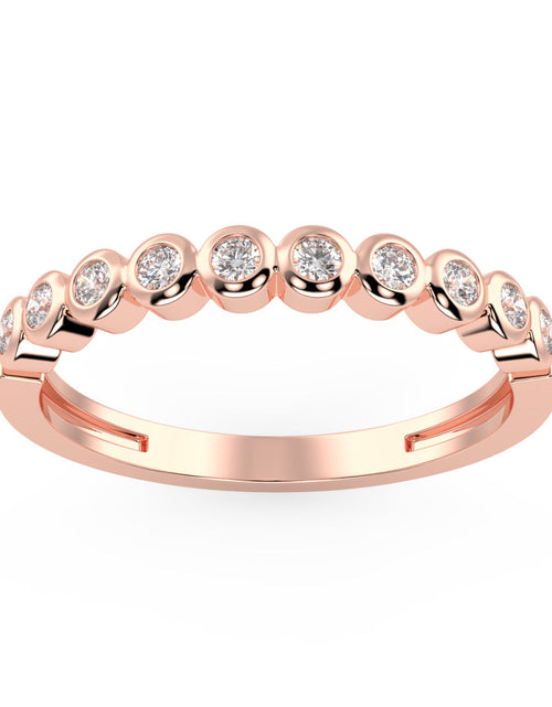 Load image into Gallery viewer, Vega Bezel Band in White Gold (0.10 Ct. Tw.) by Brilliant Carbon
