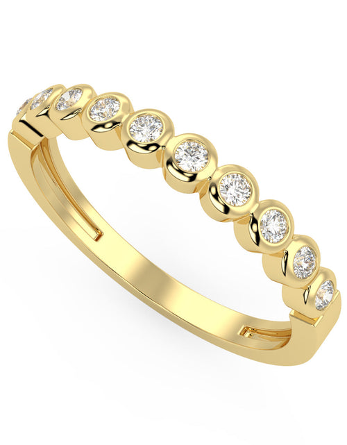 Load image into Gallery viewer, Vega Bezel Band in White Gold (0.10 Ct. Tw.) by Brilliant Carbon
