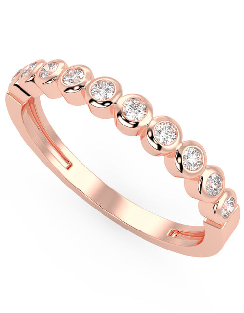Load image into Gallery viewer, Vega Bezel Band in White Gold (0.10 Ct. Tw.) by Brilliant Carbon
