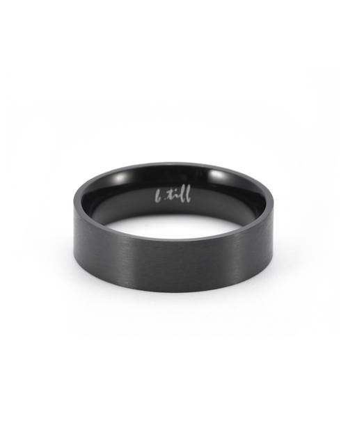 Load image into Gallery viewer, RG600B B.Tiff Black Simplicity 6 Stacking Ring [Wide Band] by B.Tiff New York
