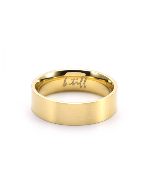 Load image into Gallery viewer, RG600G B.Tiff Gold Simplicity 6 Stacking Ring [Wide Band] by B.Tiff New York
