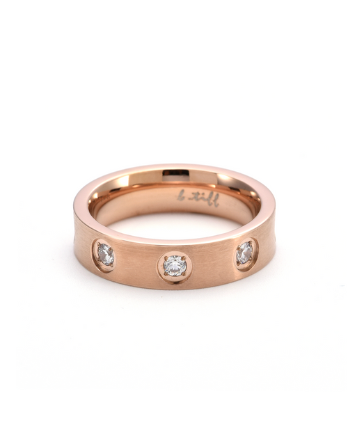 Load image into Gallery viewer, RG808RG B.Tiff Rose Gold 8-Stone Pave Ring by B.Tiff New York
