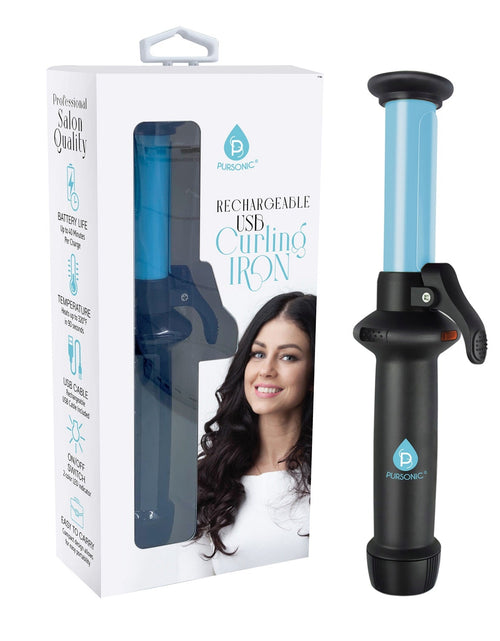 Load image into Gallery viewer, USB Rechargeable Mini Curling Iron by Pursonic
