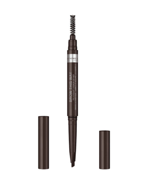 Load image into Gallery viewer, RIMMEL LONDON Brow This Way Fix &amp; Sculpt Eyebrow Definer - Dark Brown
