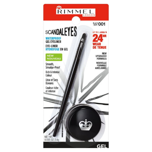 Load image into Gallery viewer, RIMMEL LONDON ScandalEyes Waterproof Gel Eyeliner - Black
