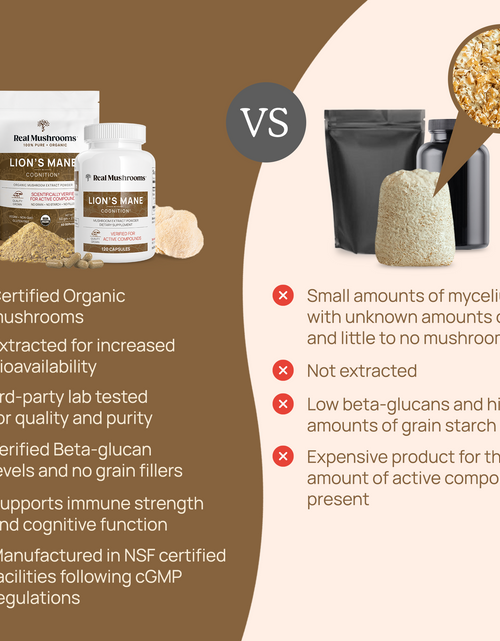 Load image into Gallery viewer, Lions Mane Mushroom Powder by Real Mushrooms
