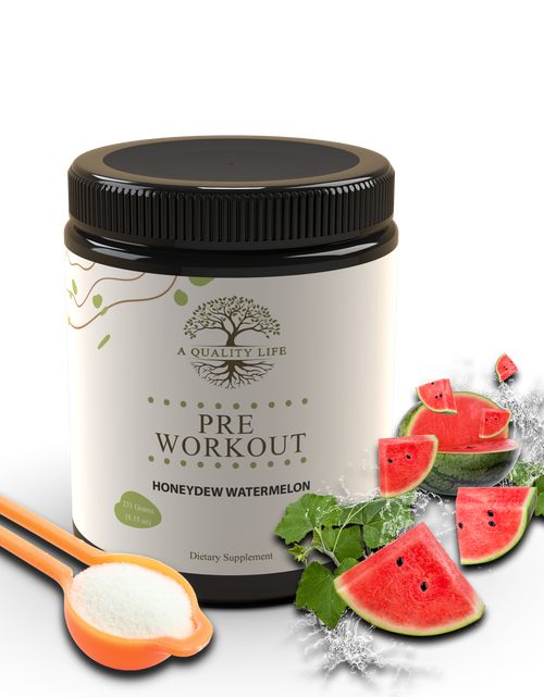 Load image into Gallery viewer, Pre Workout (Honeydew Watermelon) by A Quality Life Nutrition

