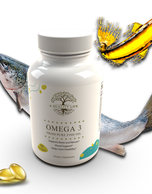 Load image into Gallery viewer, OMEGA 3 From Pure Fish Oil by A Quality Life Nutrition
