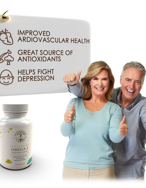 Load image into Gallery viewer, OMEGA 3 From Pure Fish Oil by A Quality Life Nutrition
