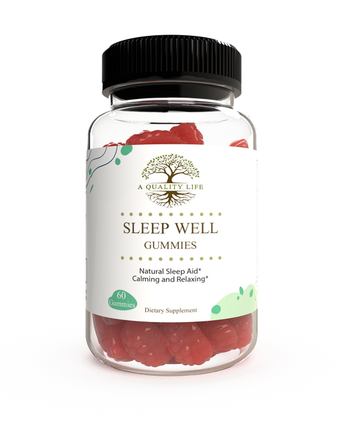 Load image into Gallery viewer, Sleep Well Gummies by A Quality Life Nutrition
