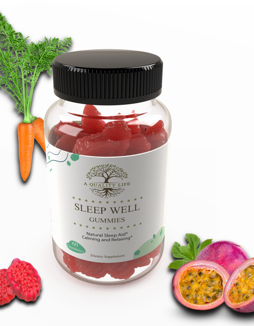 Load image into Gallery viewer, Sleep Well Gummies by A Quality Life Nutrition
