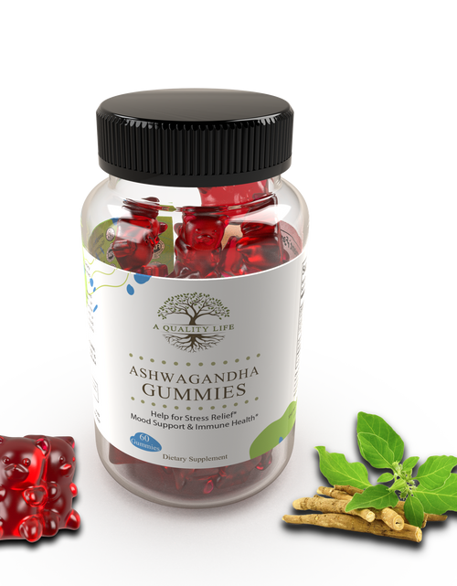 Load image into Gallery viewer, Ashwagandha Gummies by A Quality Life Nutrition
