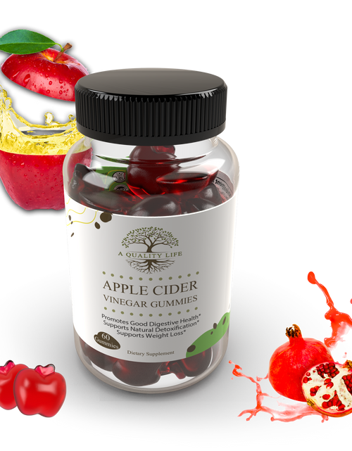 Load image into Gallery viewer, Apple Cider Vinegar Gummies by A Quality Life Nutrition
