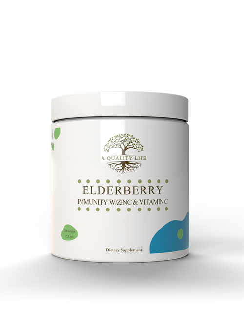 Load image into Gallery viewer, Elderberry, Zinc and Vitamin C Formula by A Quality Life Nutrition
