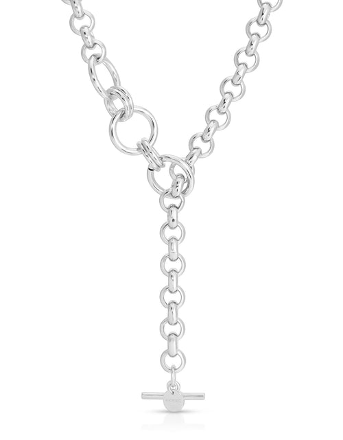 Load image into Gallery viewer, ROYAL TOGGLE CONVERTABLE LARIAT NECKLACE by eklexic jewelry
