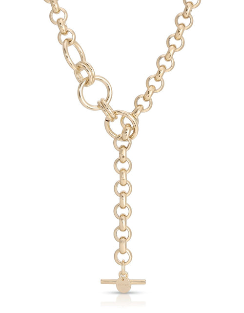 Load image into Gallery viewer, ROYAL TOGGLE CONVERTABLE LARIAT NECKLACE by eklexic jewelry
