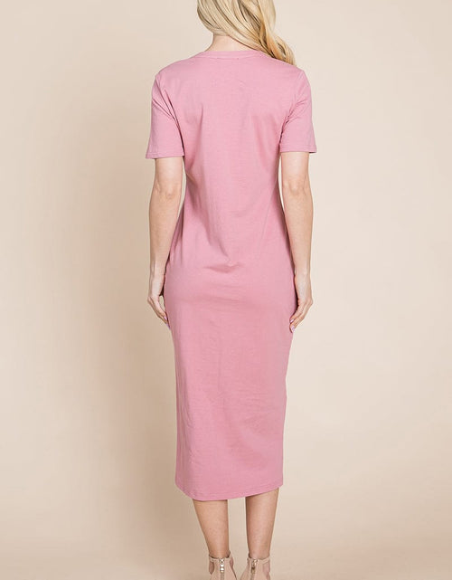 Load image into Gallery viewer, Everyday Button up Cotton Midi Shirt Dress by RolyPoly Apparel
