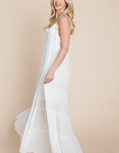 Load image into Gallery viewer, Tiered Tie Strap Cami Maxi Dress by RolyPoly Apparel

