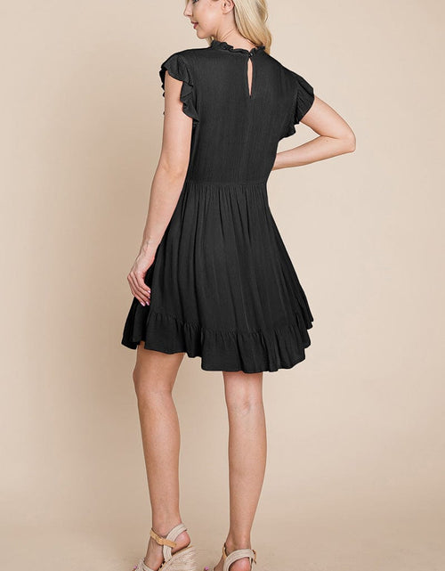 Load image into Gallery viewer, Ruffled Sleeveless Babydoll dress with pockets by RolyPoly Apparel
