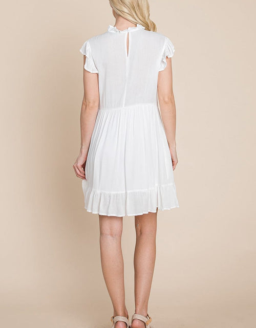 Load image into Gallery viewer, Ruffled Sleeveless Babydoll dress with pockets by RolyPoly Apparel

