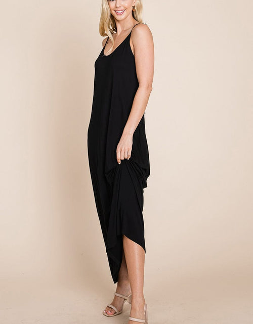 Load image into Gallery viewer, Light Cami Strap Pocketed Jersey Maxi Dress by RolyPoly Apparel
