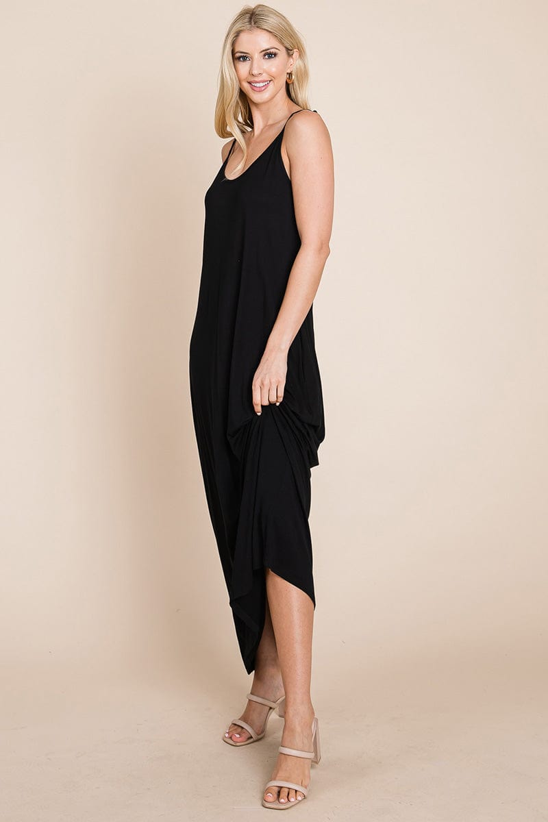 Light Cami Strap Pocketed Jersey Maxi Dress by RolyPoly Apparel