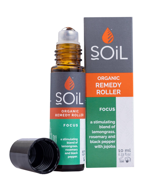 Load image into Gallery viewer, Focus - Organic Remedy Roller by SOiL Organic Aromatherapy and Skincare
