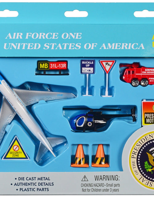 Load image into Gallery viewer, "Air Force One - United States of America" Airport Playset of 10 pieces Diecast Model by Daron

