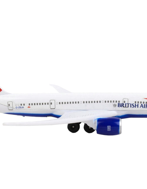 Load image into Gallery viewer, 787 Commercial Aircraft "British Airways" (G-ZBJA) White with Blue and Red Tail Diecast Model Airplane by Daron

