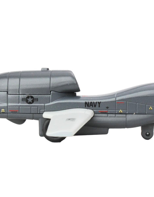 Load image into Gallery viewer, Northrop Grumman RQ-4 Global Hawk Military Drone "United States Navy" Gray and White Diecast Model Airplane by Daron
