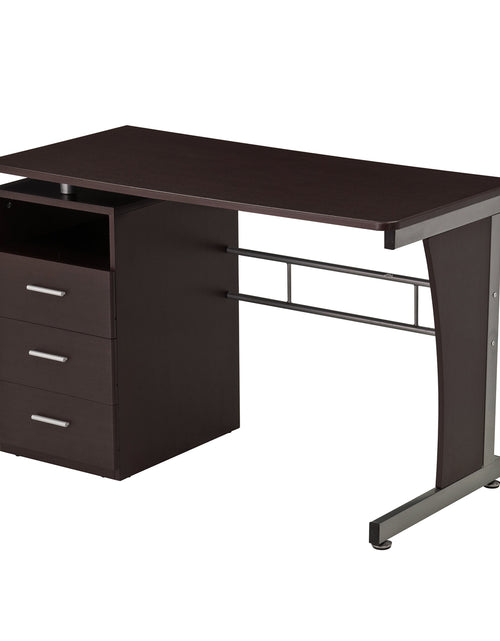 Load image into Gallery viewer, Techni Mobili Computer Desk with Ample Storage, Chocolate by Level Up Desks
