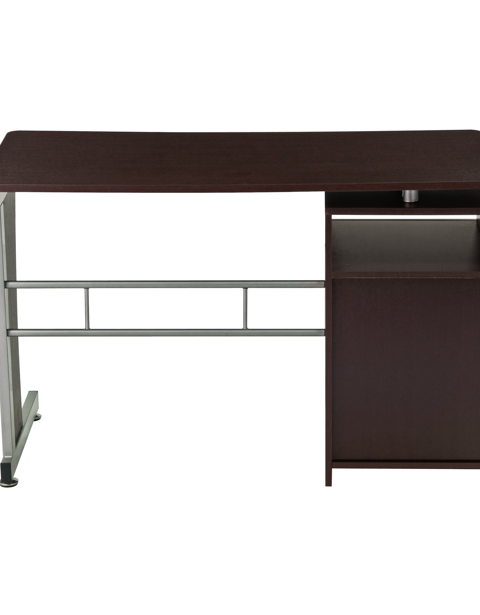 Techni Mobili Computer Desk with Ample Storage, Chocolate by Level Up Desks