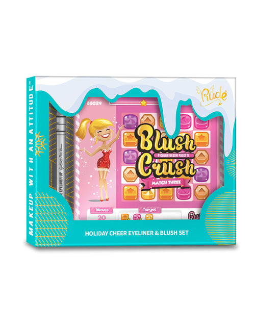 Load image into Gallery viewer, RUDE Holiday Cheer Eyeliner &amp; Blush Set
