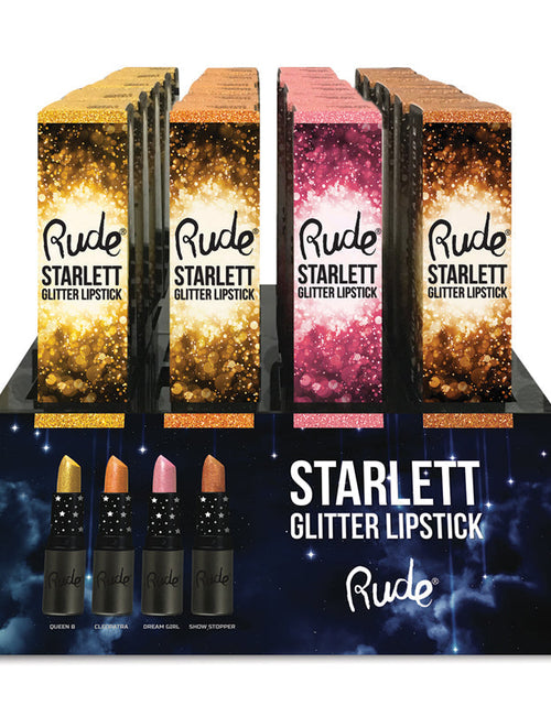 Load image into Gallery viewer, RUDE Starlett Lip Glitter Acrylic Display Set, 48 Pieces
